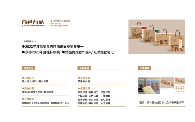百县万品土特产系列包装策略设计